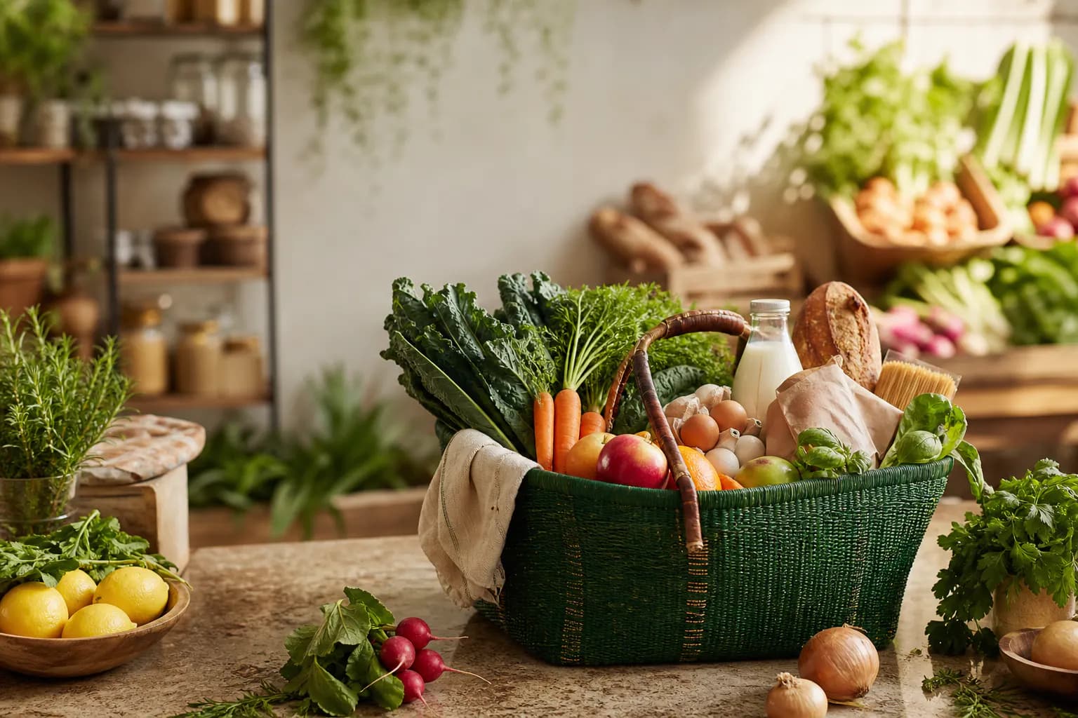 Fresh groceries ready for a smarter shopping trip