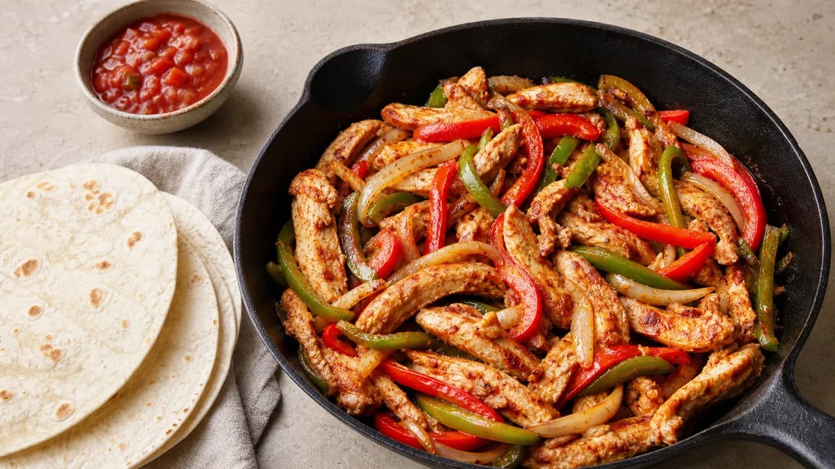 Chicken fajitas