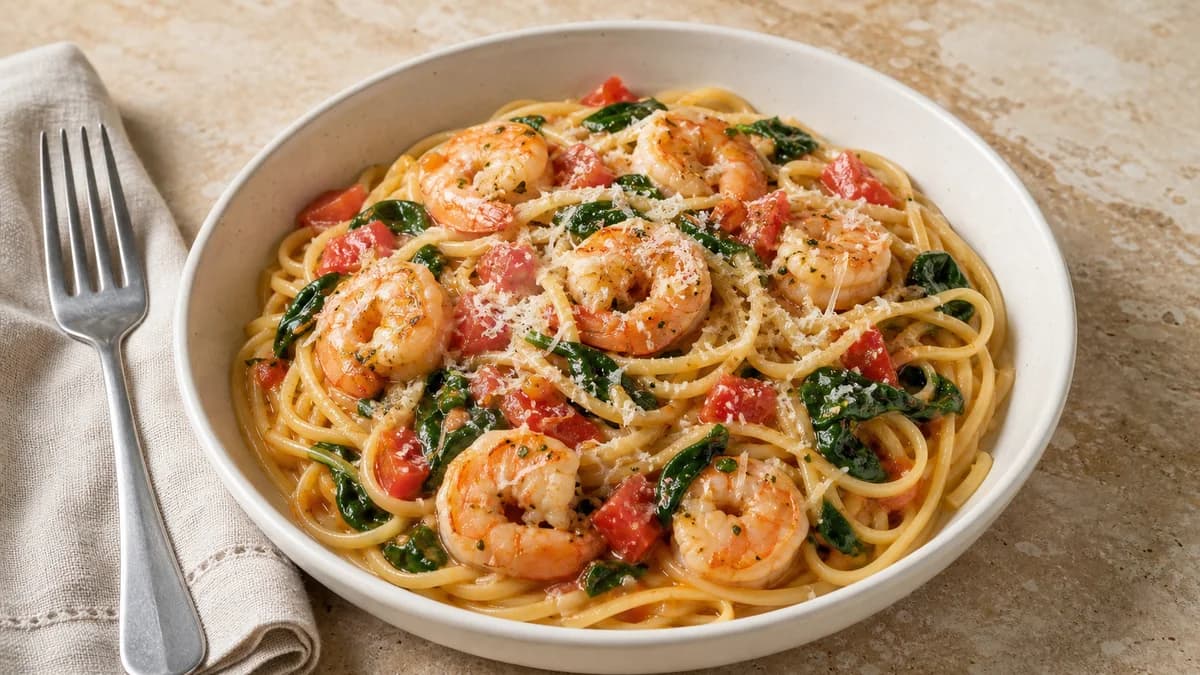 Shrimp pasta