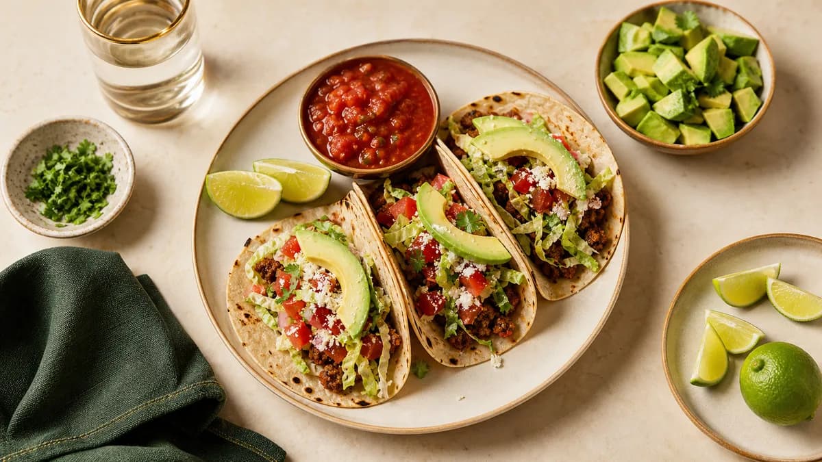 Crispy-Style Fish Tacos, serving suggestion